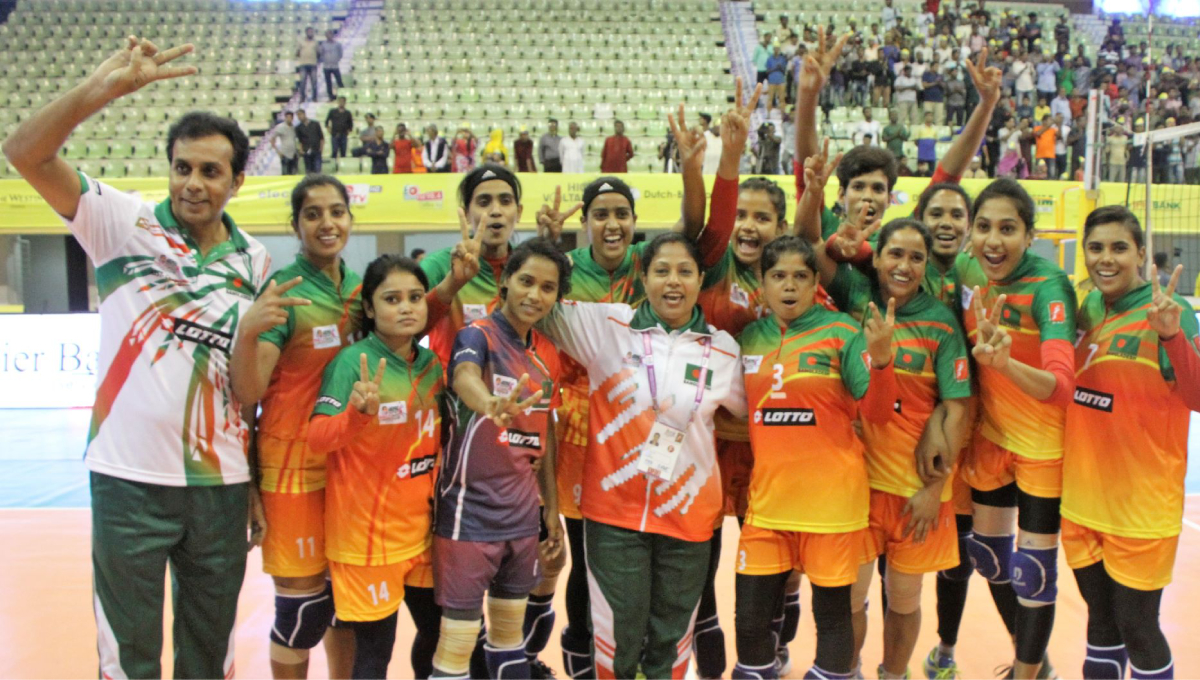 Bangamata Volleyball Bangladesh makes flying start beating Afghanistan 30