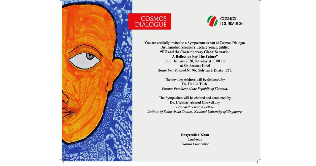 Cosmos Foundation , European Union , Ex-Slovenian President , Dr Danilo Türk , Distinguished Speaker’s Lecture Series , Foreign affairs experts