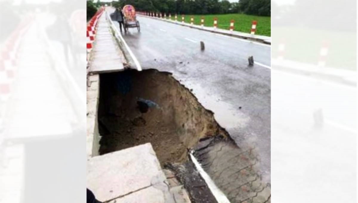 Bangladesh , road collapses , Chandpur , inauguration
