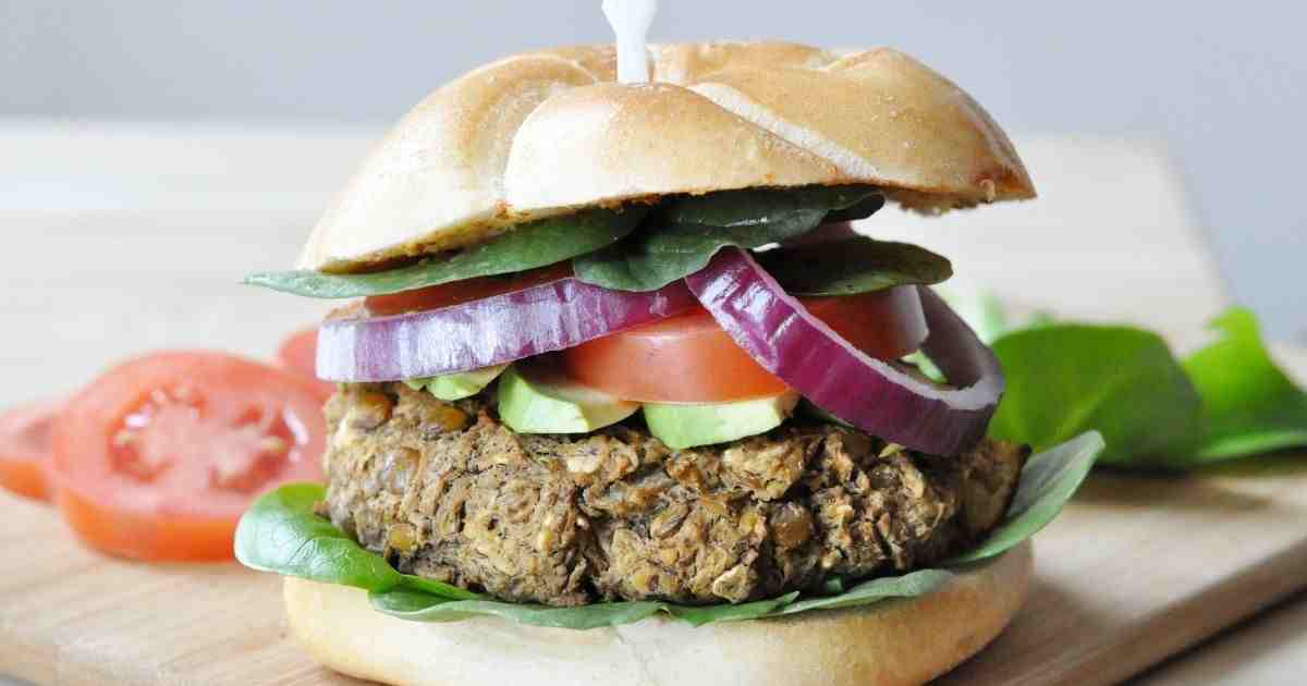 Lentil-mushroom burgers