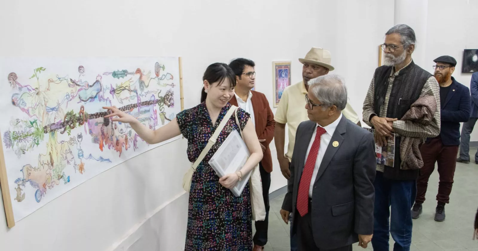 Group art exhibition begins at Zainul Gallery in Dhaka University