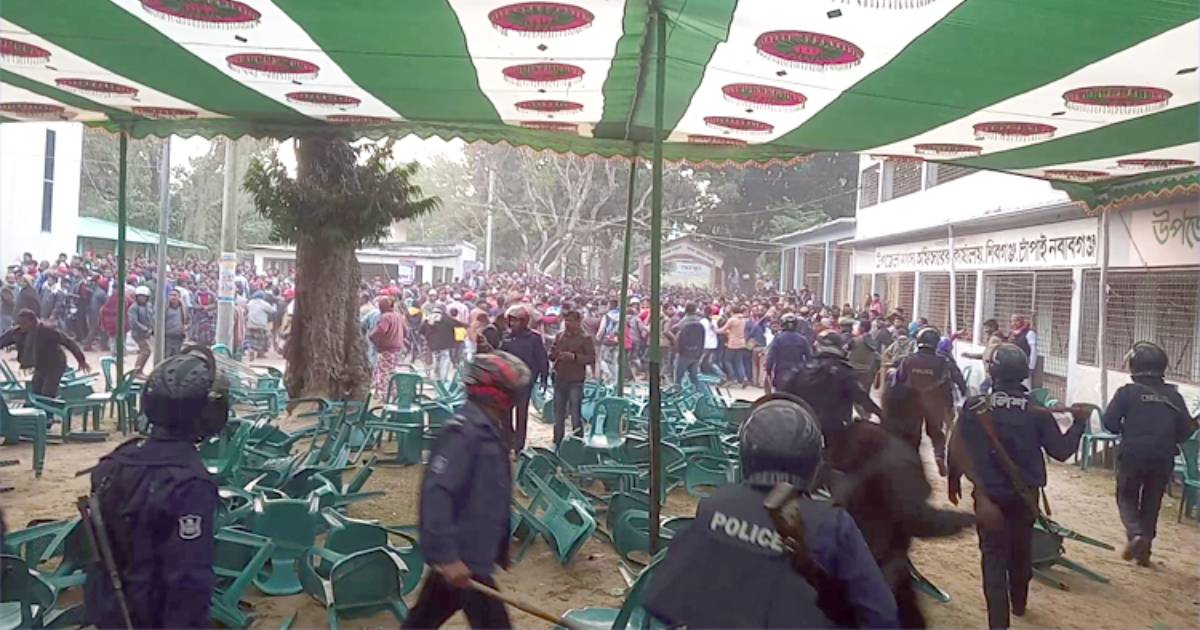 Awami League , Chapainawabganj , Mujib Borsho , Birth centenary , Shibganj , Bangabandhu , Sheikh Mujib , AL factions clash