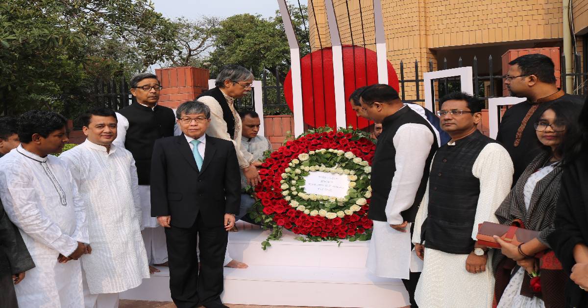Feb 21 , Bangladesh High Commission in New Delhi , International Mother Language Day , Language Movement martyrs , Probhat Ferry , Bangabandhu Sheikh Mujibur Rahman