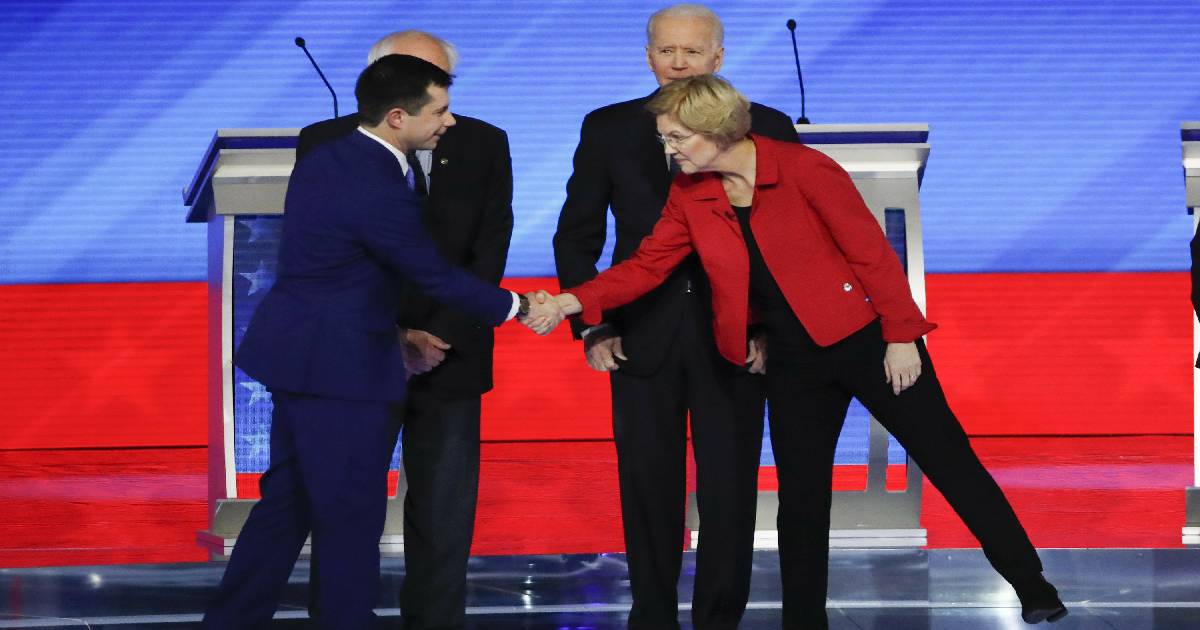 Joe Biden , Democratic presidential front-runner , Bernie Sanders , President Donald Trump